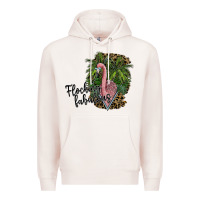 Pale Pink flocking fabulous Premium Hoodie - SublimationCraftShop
