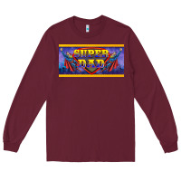 Burgundy super dad Long Sleeve Tee - BarkalooDesign