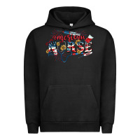 Pigment Black American Nurse 4th of July Urban Hoodie - CowGirlArtShop