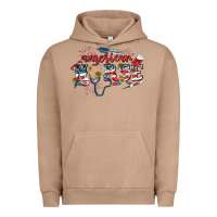 Pigment Burro American Nurse 4th of July Urban Hoodie - CowGirlArtShop