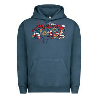 Pigment Midnight Navy American Nurse 4th of July Urban Hoodie - CowGirlArtShop