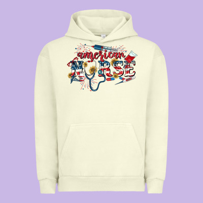American Nurse 4th Of July Urban Hoodie Designed By Cowgirlartshop