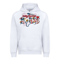 White American Nurse 4th of July Urban Hoodie - CowGirlArtShop