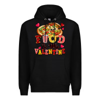 Black food is my valentine Premium Hoodie - FaDigitalArtStudio