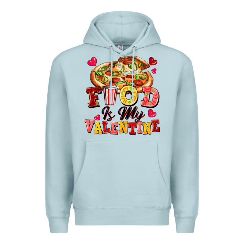 Food Is My Valentine Premium Hoodie by FaDigitalArtStudio | Teevron