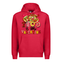 Cardinal food is my valentine Premium Hoodie - FaDigitalArtStudio