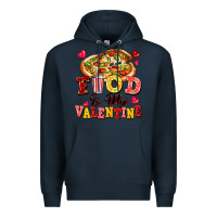 Navy food is my valentine Premium Hoodie - FaDigitalArtStudio