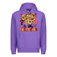 Purple food is my valentine Premium Hoodie - FaDigitalArtStudio
