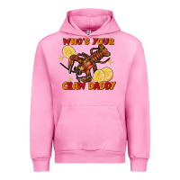 Fuchsia Pink crawfish who's your craw daddy Urban Hoodie - FaDigitalArtStudio