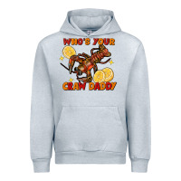 Heather Grey crawfish who's your craw daddy Urban Hoodie - FaDigitalArtStudio