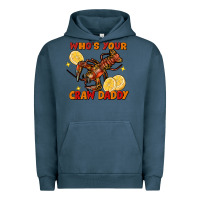Pigment Midnight Navy crawfish who's your craw daddy Urban Hoodie - FaDigitalArtStudio