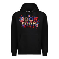 Black Boom boom baby 4th of july Premium Hoodie - CowGirlArtShop