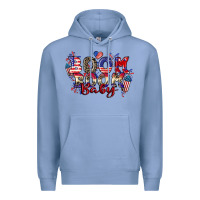 Colony Blue Boom boom baby 4th of july Premium Hoodie - CowGirlArtShop