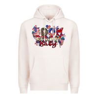 Pale Pink Boom boom baby 4th of july Premium Hoodie - CowGirlArtShop