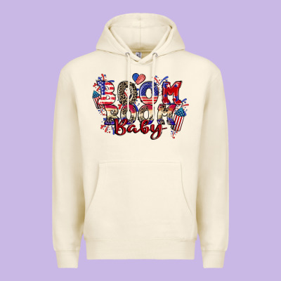Boom Boom Baby 4th Of July Premium Hoodie Designed By Cowgirlartshop
