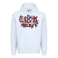 White Boom boom baby 4th of july Premium Hoodie - CowGirlArtShop