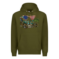 Army Green hello summer Premium Hoodie - SublimationCraftShop