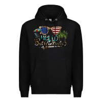 Black hello summer Premium Hoodie - SublimationCraftShop