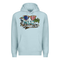 Blue Mist hello summer Premium Hoodie - SublimationCraftShop