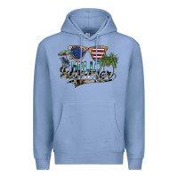 Colony Blue hello summer Premium Hoodie - SublimationCraftShop