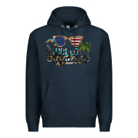 Navy hello summer Premium Hoodie - SublimationCraftShop