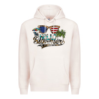 Pale Pink hello summer Premium Hoodie - SublimationCraftShop