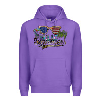 Purple hello summer Premium Hoodie - SublimationCraftShop
