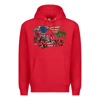 Red hello summer Premium Hoodie - SublimationCraftShop
