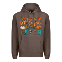 Coffee welcome to our patch Premium Hoodie - HRA Design Shop