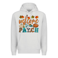 Dove Grey welcome to our patch Premium Hoodie - HRA Design Shop