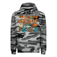 Slate Camo welcome to our patch Premium Hoodie - HRA Design Shop