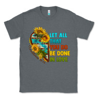 Charcoal Heather let all that you do be done in love Classic Tee - BundleAndBundleShop