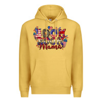 Antique Gold Boom boom Mama 4th of july Premium Hoodie - CowGirlArtShop