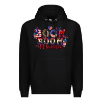 Black Boom boom Mama 4th of july Premium Hoodie - CowGirlArtShop