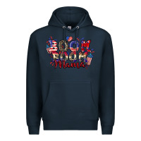 Navy Boom boom Mama 4th of july Premium Hoodie - CowGirlArtShop