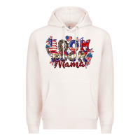 Pale Pink Boom boom Mama 4th of july Premium Hoodie - CowGirlArtShop
