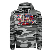 Slate Camo Boom boom Mama 4th of july Premium Hoodie - CowGirlArtShop