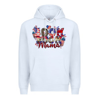 White Boom boom Mama 4th of july Premium Hoodie - CowGirlArtShop