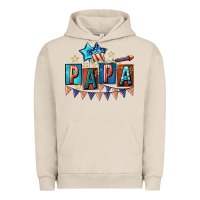 Pigment French Oak American Papa 4th of july Urban Hoodie - CowGirlArtShop