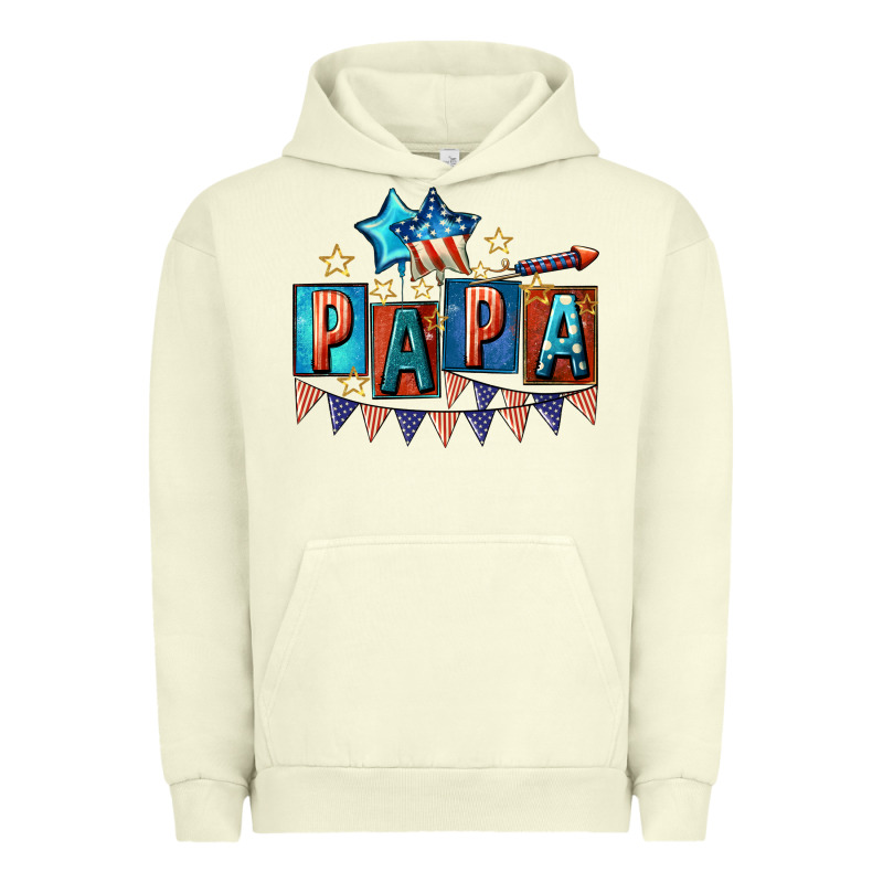 American Papa 4th Of July Urban Hoodie by CowGirlArtShop | Teevron