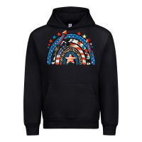 Black American rainbow 4th of july Urban Hoodie - CowGirlArtShop