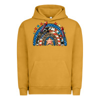 Pigment Peanut Butter American rainbow 4th of july Urban Hoodie - CowGirlArtShop