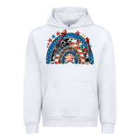 White American rainbow 4th of july Urban Hoodie - CowGirlArtShop