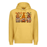 Antique Gold fall gnome Premium Hoodie - HRA Design Shop