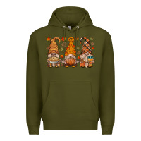 Army Green fall gnome Premium Hoodie - HRA Design Shop