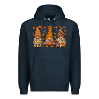 Navy fall gnome Premium Hoodie - HRA Design Shop