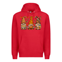 Red fall gnome Premium Hoodie - HRA Design Shop