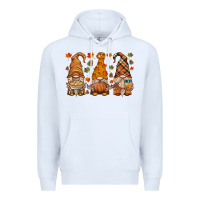 White fall gnome Premium Hoodie - HRA Design Shop
