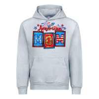Heather Grey American mom Urban Hoodie - Neo Western