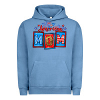 Pigment Pebble Blue American mom Urban Hoodie - Neo Western